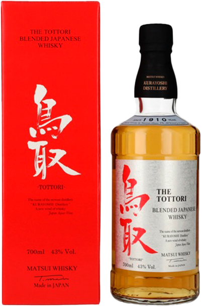 Тоттори купажированный японский виски в подарочной упаковке 0.7 л