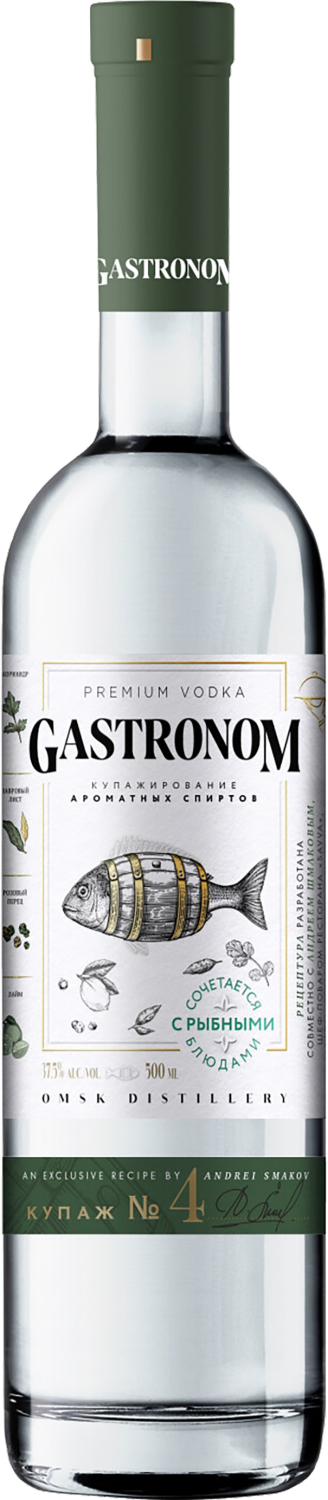Водка Gastronom Blend №4 for Fish Dishes Gastronom Blend №4 for Fish Dishes