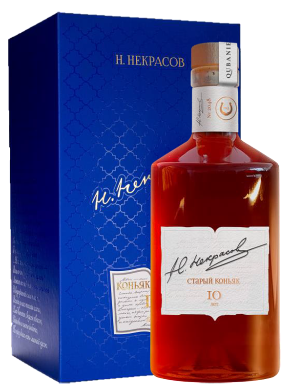 Коньяк N.Nekrasov 10 Years Old (gift box) Н.Некрасов 10 лет в подарочной упаковке 0.7 л