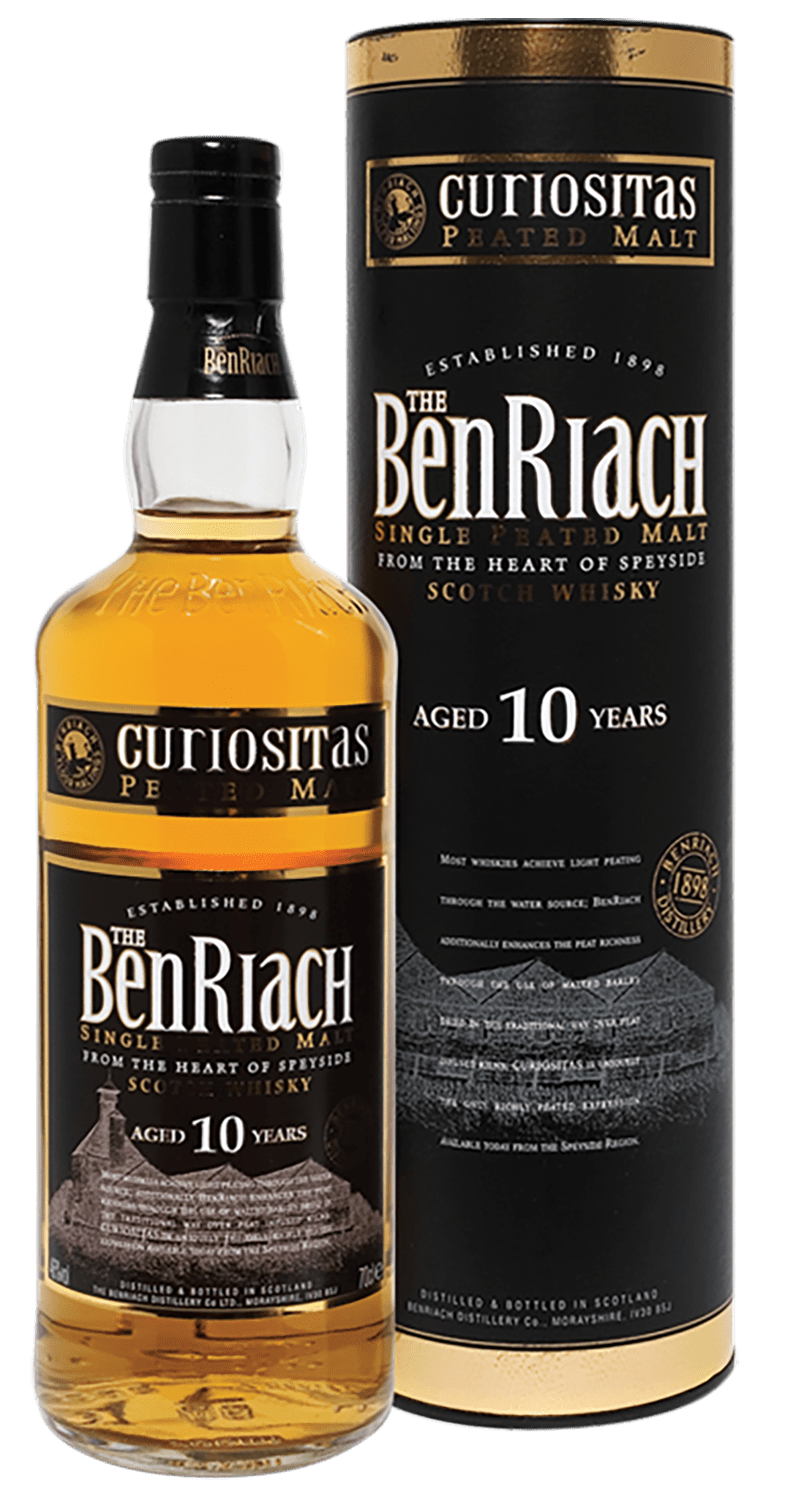 Бенриах Кюриоситас 10 лет односолодовый шотландский виски в подарочной упаковке 0.7 л