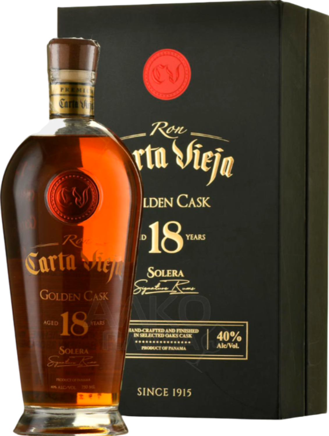 Карта Вьеха Голден Каск Солера 18 лет в подарочной упаковке 0.75 л