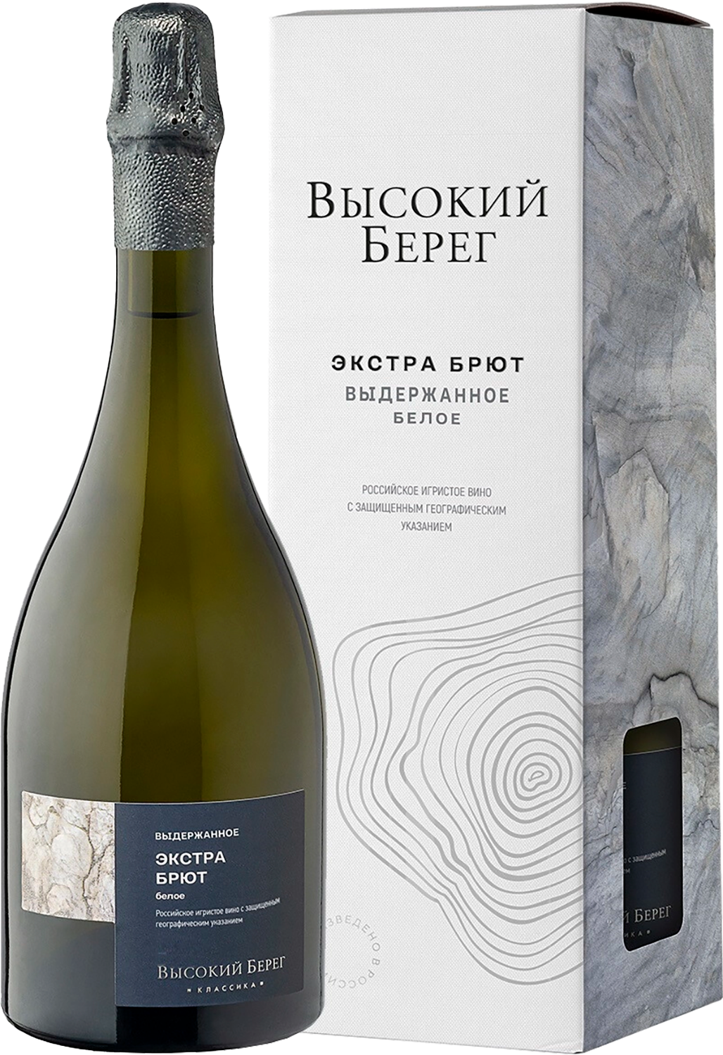Высокий Берег Классика Белое Экстра Брют Кубань ЗГУ Кубань-Вино в подарочной упаковке 0.75&nbsp;л