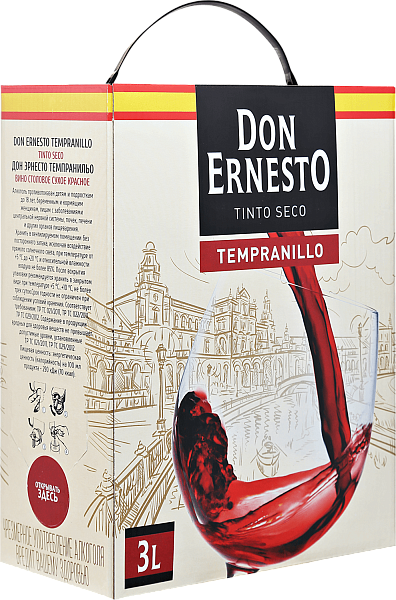 Don Ernesto Tempranillo Dcoop, 3 л в Воронеже