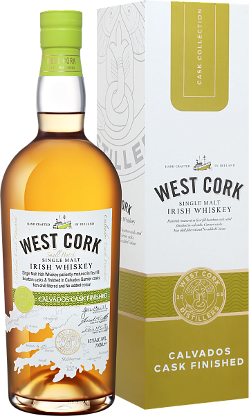 West Cork Small Batch Calvados Cask Finished Single Malt Irish Whiskey (gift box), 0.7 л в Воронеже