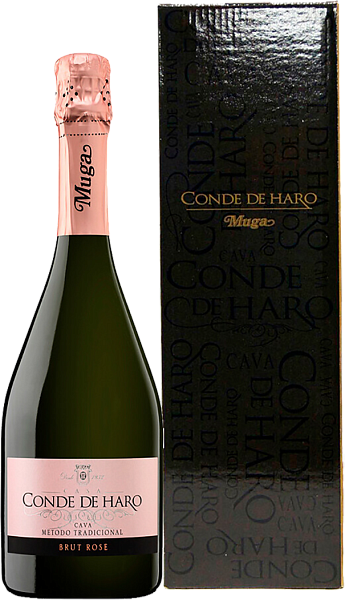 Conde de Haro Brut Rose Cava DO Bodegas Muga (gift box), 0.75 л в Воронеже