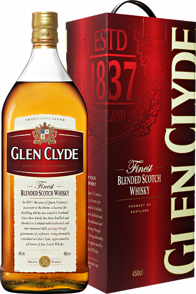 Glen Clyde Blended Scotch Whisky (gift box), 4.5 л