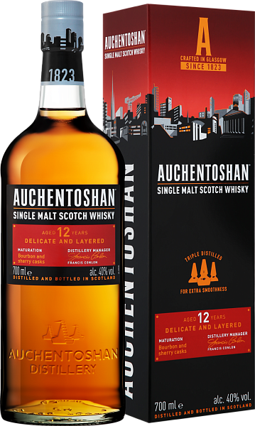 Auchentoshan Single Malt Scotch Whisky 12 y.o. (gift box), 0.7 л в Воронеже
