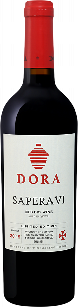 Вино Dora Saperavi Qvevri Askaneli , 0.75 л