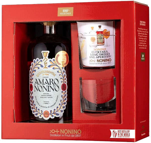 Quintessentia Amaro Nonino (gift box with 2 glasses), 0.7 л в Воронеже
