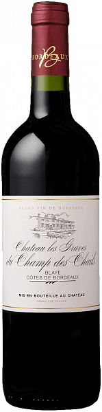 Chateau les Graves du Champ des Chails Blaye Cotes de Bordeaux AOC, 0.75 л в Воронеже