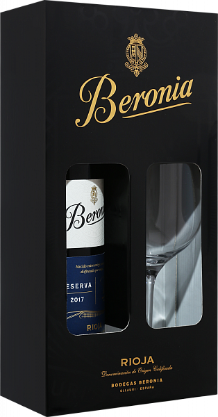Вино Reserva Rioja DOCа Beronia (gift box with glass), 0.75 л