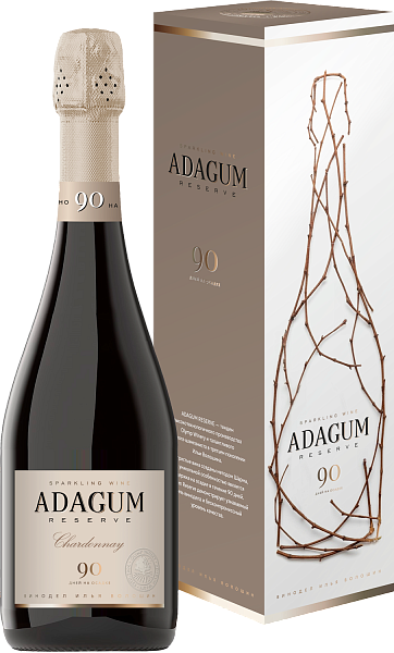 Игристое вино Adagum Reserve Chardonnay (Подарочная упаковка), 0.75 л в Воронеже