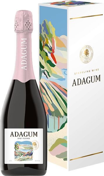 Игристое вино Adagum Brut Rose (Подарочная упаковка), 0.75 л в Воронеже