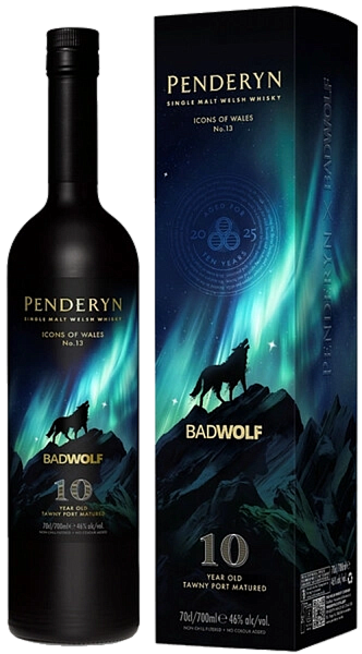 Penderyn Bad Wolf 10 Years Old Sinlge Malt Welsh Whisky в подарочной упаковке, 0.7 л в Воронеже