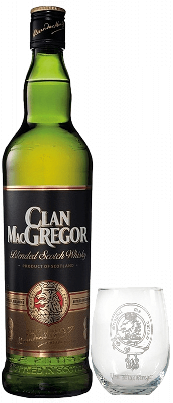 Клан МакГрегор купажированный шотландский виски в подарочной упаковке со стаканом 0.7 л