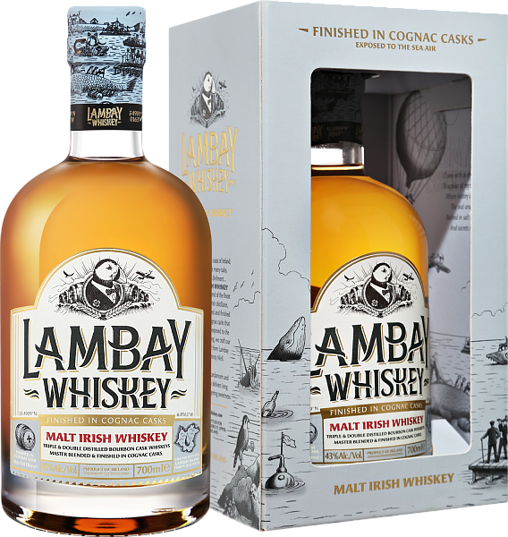 Lambay Malt Irish Whiskey 3 y.o. (gift box), 0.7 л