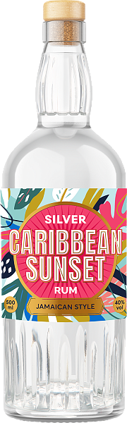 Caribbean Sunset Jamaica Rum Silver, 0.5 л в Воронеже