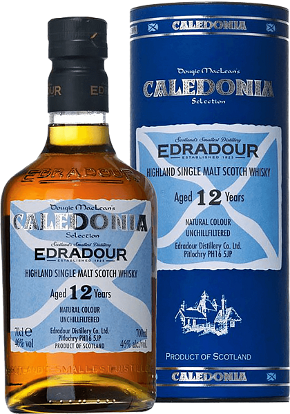 Edradour Caledonia Highland Single Malt Scotch Whisky 12 y.o. (gift box), 0.7 л в Воронеже