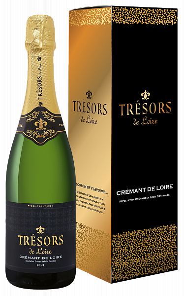 Tresors de Loire Cremant de Loire AOC Brut Joseph Verdier (Подарочная упаковка), 0.75 л в Воронеже