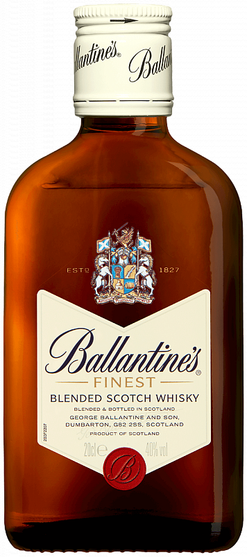Баллантайнс Файнест купажированный шотландский виски 0.2 л