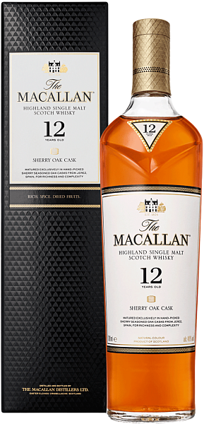 Macallan Sherry Oak Cask Highland Single Malt Scotch Whisky 12 y.o. (gift box), 0.7 л в Воронеже