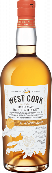 West Cork Small Batch Rum Cask Finished Single Malt Irish Whiskey, 0.7 л в Воронеже