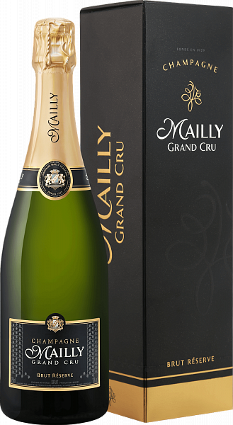 Mailly Grand Cru Brut Reserve Champagne AOC (gift box), 0.75 л